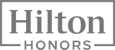The image shows the Hilton Honors logo, featuring the word 